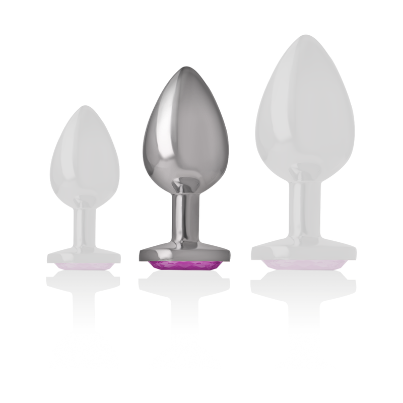 INTENSE - ALUMINUM METAL ANAL PLUG PINK HEART SIZE M 5 INTENSE - ALUMINUM METAL ANAL PLUG PINK HEART SIZE M - obrazek 5