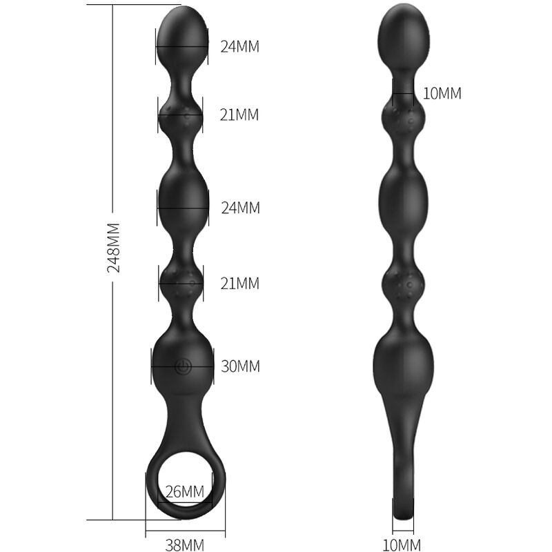 PRETTY LOVE - VAN ANAL BALLS 10 VIBRATIONS RECHARGEABLE SILICONE 5 PRETTY LOVE - VAN ANAL BALLS 10 VIBRATIONS RECHARGEABLE SILICONE - obrazek 5