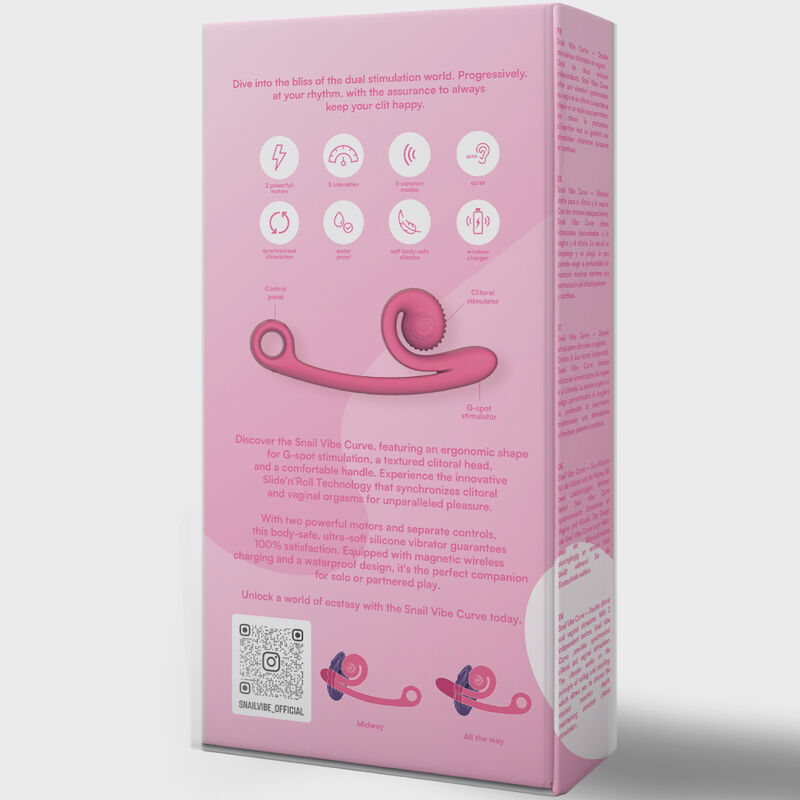 SNAIL VIBE - CURVE VIBRATOR PINK 5 SNAIL VIBE - CURVE VIBRATOR PINK - obrazek 5