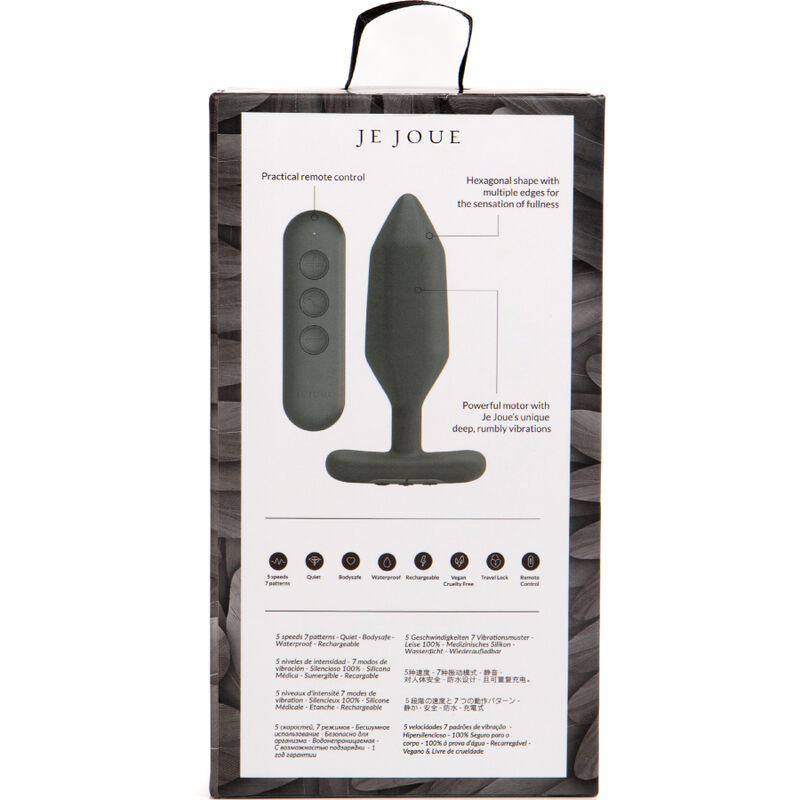 JE JOUE - ONYX ANAL PLUG VIBRATOR BLACK 5 JE JOUE - ONYX ANAL PLUG VIBRATOR BLACK - obrazek 5