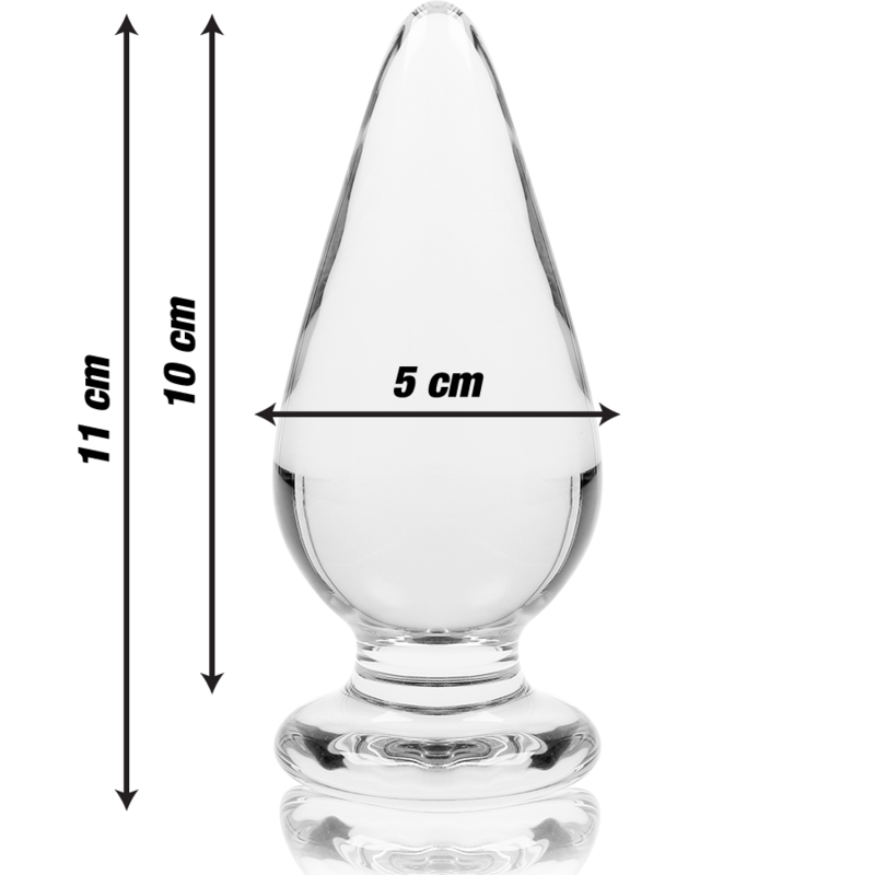 NEBULA SERIES BY IBIZA - MODEL 4 ANAL PLUG BOROSILICATE GLASS CLEAR 11 CM -O- 5 CM 3 NEBULA SERIES BY IBIZA - MODEL 4 ANAL PLUG BOROSILICATE GLASS CLEAR 11 CM -O- 5 CM - obrazek 3