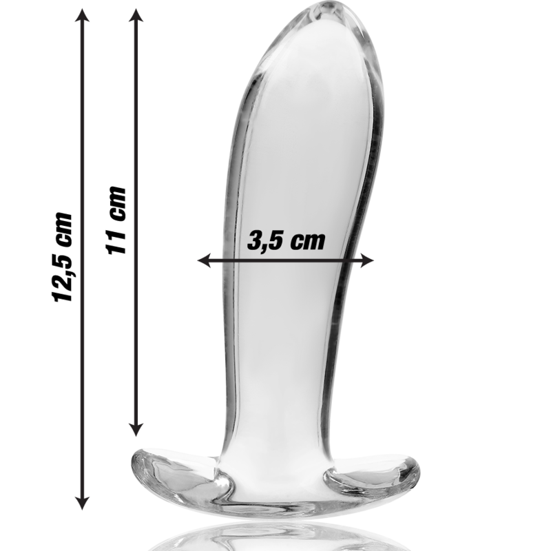 NEBULA SERIES BY IBIZA - MODEL 5 ANAL PLUG BOROSILICATE GLASS CLEAR 12.5 CM -O- 3.5 CM 3 NEBULA SERIES BY IBIZA - MODEL 5 ANAL PLUG BOROSILICATE GLASS CLEAR 12.5 CM -O- 3.5 CM - obrazek 3