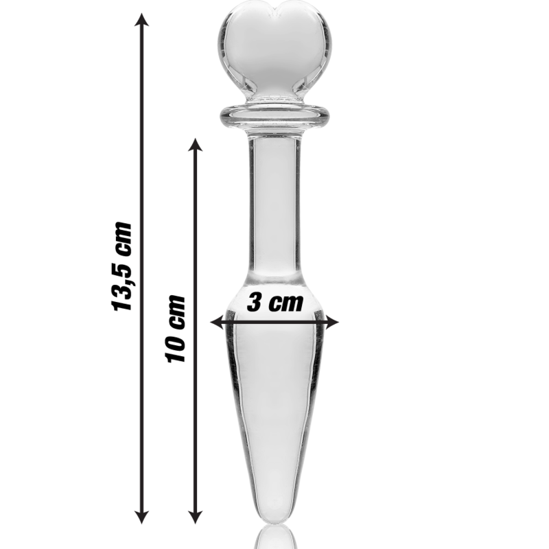 NEBULA SERIES BY IBIZA - MODEL 7 ANAL PLUG BOROSILICATE GLASS CLEAR 13.5 CM -O- 3 CM 3 NEBULA SERIES BY IBIZA - MODEL 7 ANAL PLUG BOROSILICATE GLASS CLEAR 13.5 CM -O- 3 CM - obrazek 3
