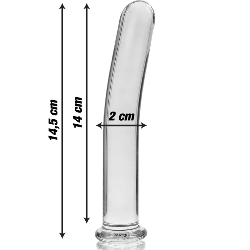NEBULA SERIES BY IBIZA - MODEL 8 DILDO BOROSILICATE GLASS CLEAR 14.5 CM -O- 2 CM 3 NEBULA SERIES BY IBIZA - MODEL 8 DILDO BOROSILICATE GLASS CLEAR 14.5 CM -O- 2 CM - obrazek 3