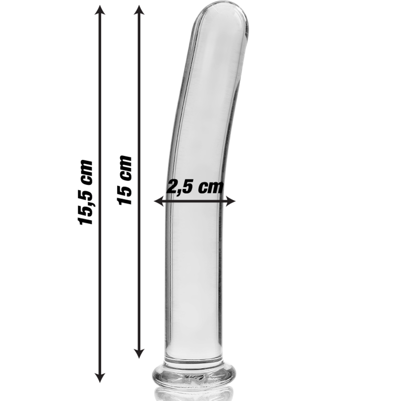 NEBULA SERIES BY IBIZA - MODEL 9 DILDO BOROSILICATE GLASS CLEAR 15.5 CM -O- 2.5 CM 3 NEBULA SERIES BY IBIZA - MODEL 9 DILDO BOROSILICATE GLASS CLEAR 15.5 CM -O- 2.5 CM - obrazek 3