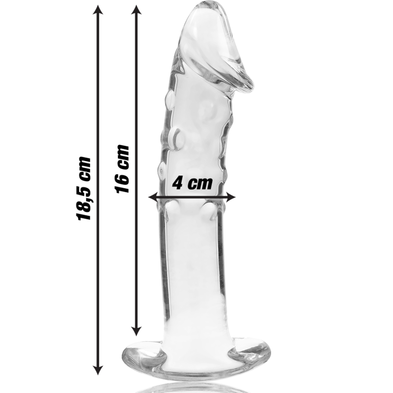 NEBULA SERIES BY IBIZA - MODEL 19 DILDO BOROSILICATE GLASS CLEAR 18.5 CM -O- 4 CM 3 NEBULA SERIES BY IBIZA - MODEL 19 DILDO BOROSILICATE GLASS CLEAR 18.5 CM -O- 4 CM - obrazek 3