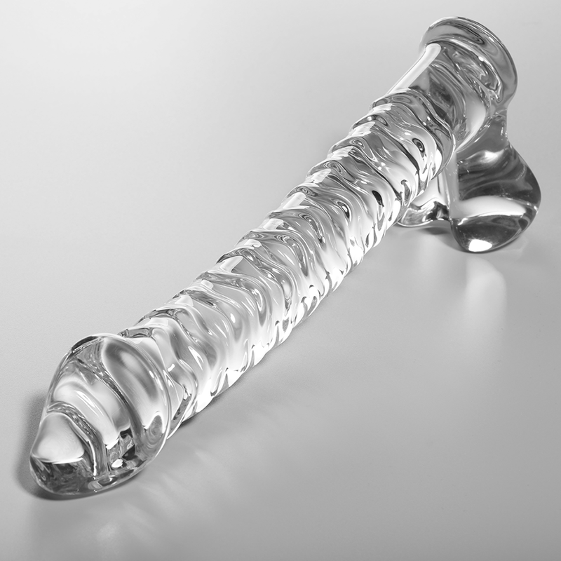 NEBULA SERIES BY IBIZA - MODEL 23 DILDO BOROSILICATE GLASS CLEAR 21.5 CM -O- 4 CM 2 NEBULA SERIES BY IBIZA - MODEL 23 DILDO BOROSILICATE GLASS CLEAR 21.5 CM -O- 4 CM - obrazek 2