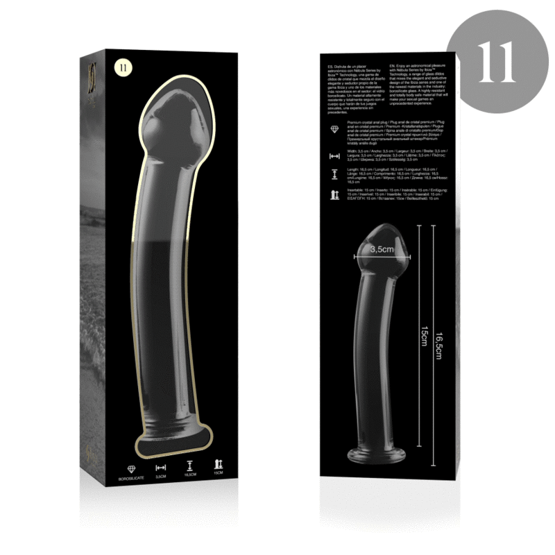 NEBULA SERIES BY IBIZA - MODEL 11 DILDO BOROSILICATE GLASS CLEAR 16 CM -O- 3 CM 4 NEBULA SERIES BY IBIZA - MODEL 11 DILDO BOROSILICATE GLASS CLEAR 16 CM -O- 3 CM - obrazek 4