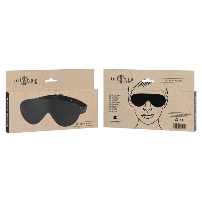 INTENSE - FETISH VEGAN BLIND MASK 5 INTENSE - FETISH VEGAN BLIND MASK - obrazek 5