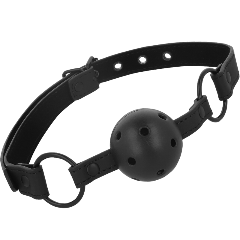 INTENSE - FETISH VEGAN LEATHER BALL GAG 2 INTENSE - FETISH VEGAN LEATHER BALL GAG - obrazek 2