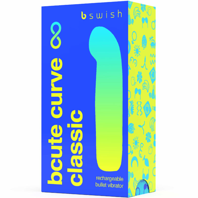 B SWISH - BCUTE CURVE INFINITE CLASSIC RECHARGEABLE VIBRATOR BLUE SILICONE 4 B SWISH - BCUTE CURVE INFINITE CLASSIC RECHARGEABLE VIBRATOR BLUE SILICONE - obrazek 4
