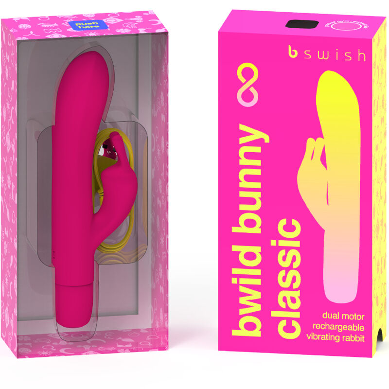 B SWISH - BWILD BUNNY INFINITE CLASSIC RECHARGEABLE VIBRATOR PINK SILICONE 2 B SWISH - BWILD BUNNY INFINITE CLASSIC RECHARGEABLE VIBRATOR PINK SILICONE - obrazek 2