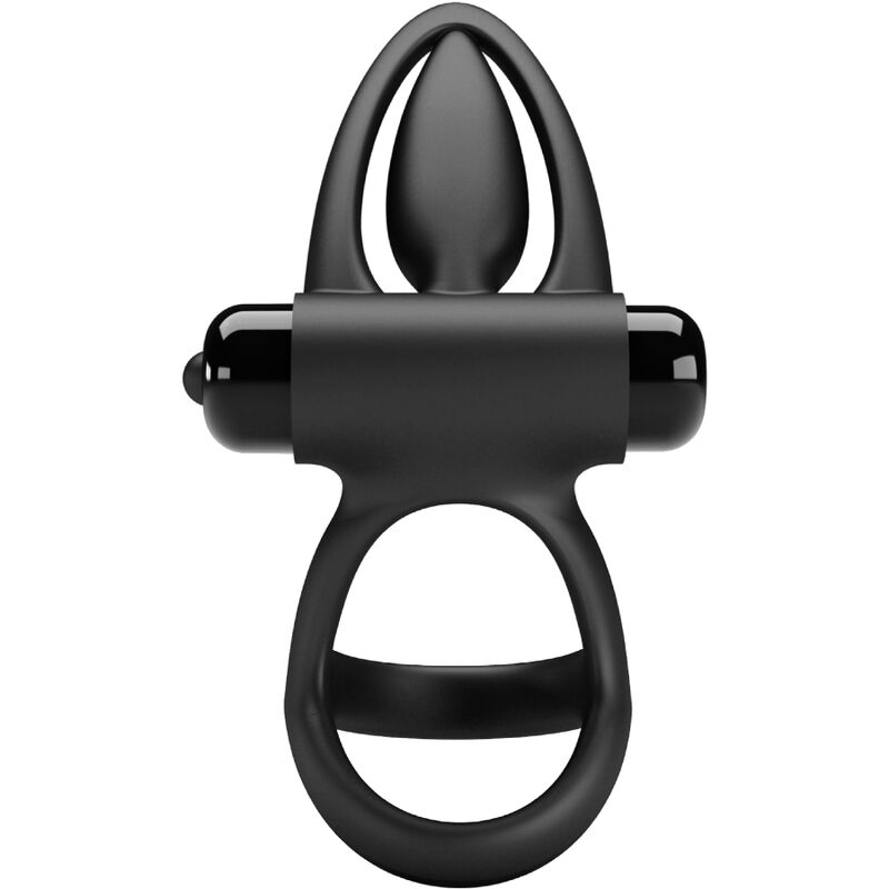 PRETTY LOVE - VIBRATING RING 10 VIBRATIONS BLACK SILICONE 4 PRETTY LOVE - VIBRATING RING 10 VIBRATIONS BLACK SILICONE - obrazek 4