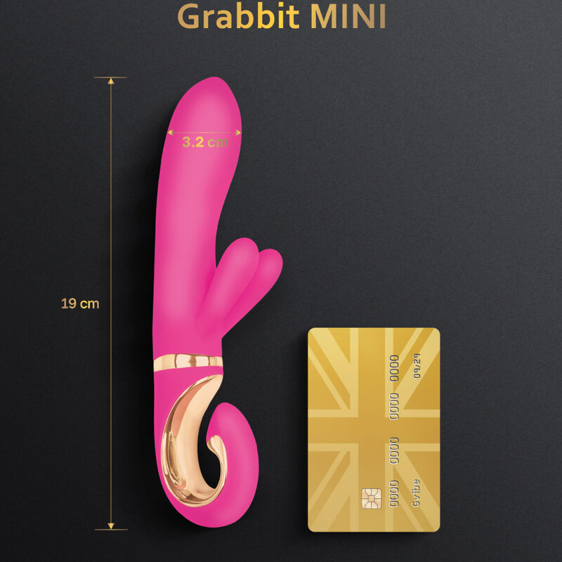 G-VIBE - GRABBIT MINI PINK SILICONE VIBRATOR 2 G-VIBE - GRABBIT MINI PINK SILICONE VIBRATOR - obrazek 2
