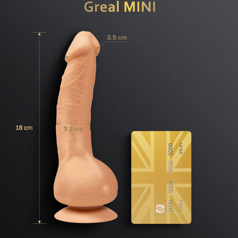 G-VIBE - GREAL MINI VIBRATOR DILDO NATURAL SILICONE 2 G-VIBE - GREAL MINI VIBRATOR DILDO NATURAL SILICONE - obrazek 2