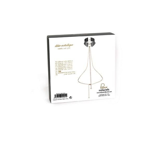 BIJOUX - DÉSIR MÉTALLIQUE BLACK METALLIC NECKLACE 5 BIJOUX - DÉSIR MÉTALLIQUE BLACK METALLIC NECKLACE - obrazek 5