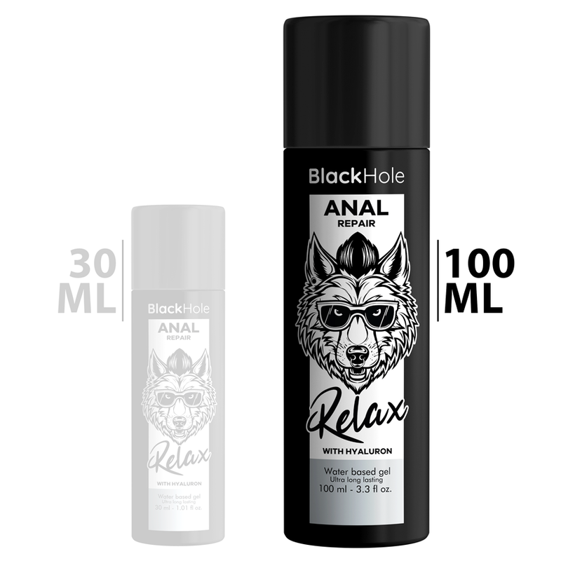 BLACK HOLE - ANAL REPAIR WATER BASED RELAX WITH HYALURON 100 ML 2 BLACK HOLE - ANAL REPAIR WATER BASED RELAX WITH HYALURON 100 ML - obrazek 2