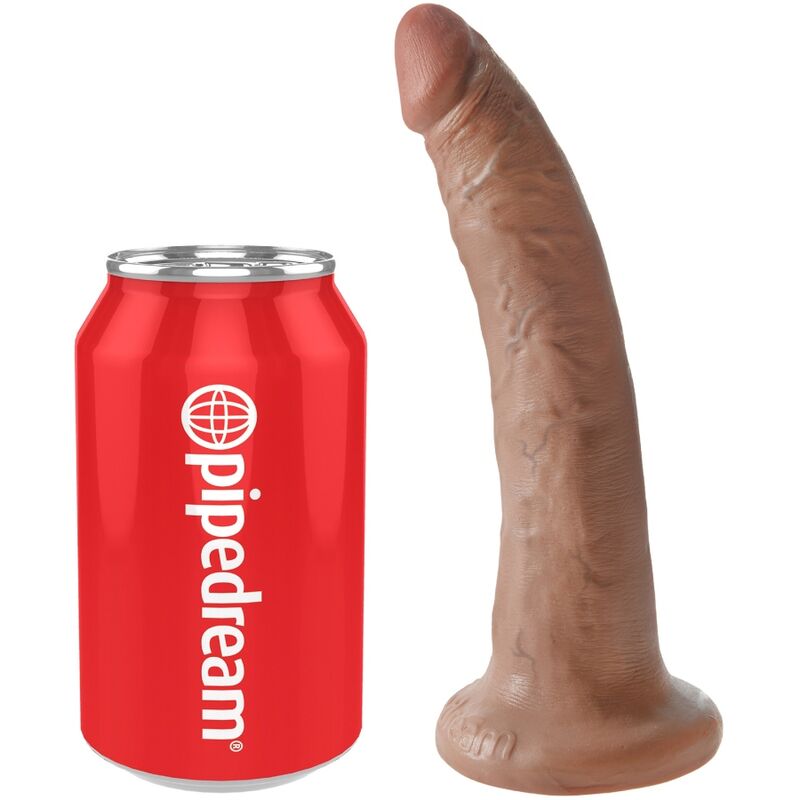 KING COCK - REALISTIC PENIS 17.5 CM CARAMEL 4 KING COCK - REALISTIC PENIS 17.5 CM CARAMEL - obrazek 4