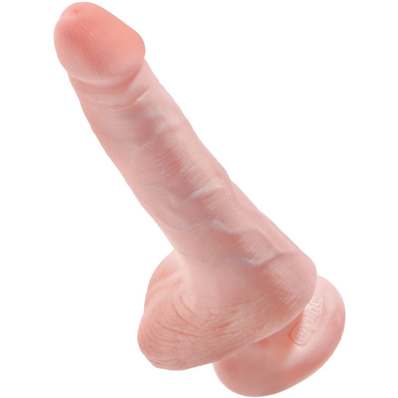 KING COCK - REALISTIC PENIS WITH BALLS 13.5 CM LIGHT 3 KING COCK - REALISTIC PENIS WITH BALLS 13.5 CM LIGHT - obrazek 3