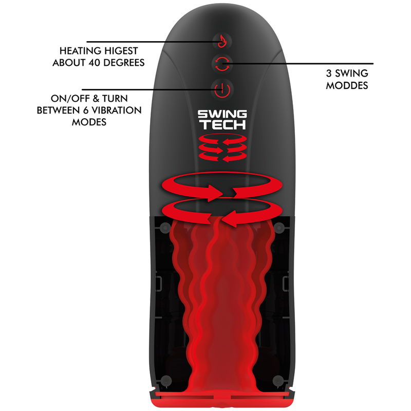 JAMYJOB - SWING-R HEATING EFFECT, SWING TECH AND VIBRATION MASTURBATOR 3 JAMYJOB - SWING-R HEATING EFFECT, SWING TECH AND VIBRATION MASTURBATOR - obrazek 3