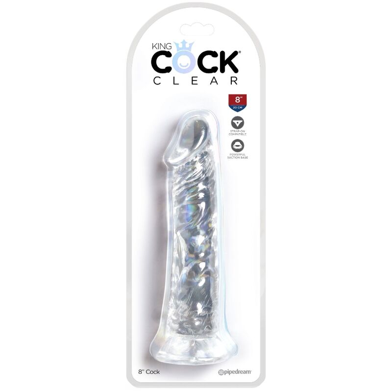 KING COCK - CLEAR REALISTIC PENIS 19.7 CM TRANSPARENT 4 KING COCK - CLEAR REALISTIC PENIS 19.7 CM TRANSPARENT - obrazek 4