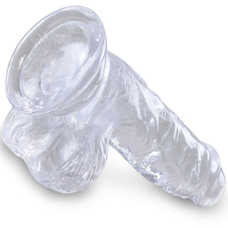 KING COCK - CLEAR REALISTIC PENIS WITH BALLS 10.1 CM TRANSPARENT 4 KING COCK - CLEAR REALISTIC PENIS WITH BALLS 10.1 CM TRANSPARENT - obrazek 4