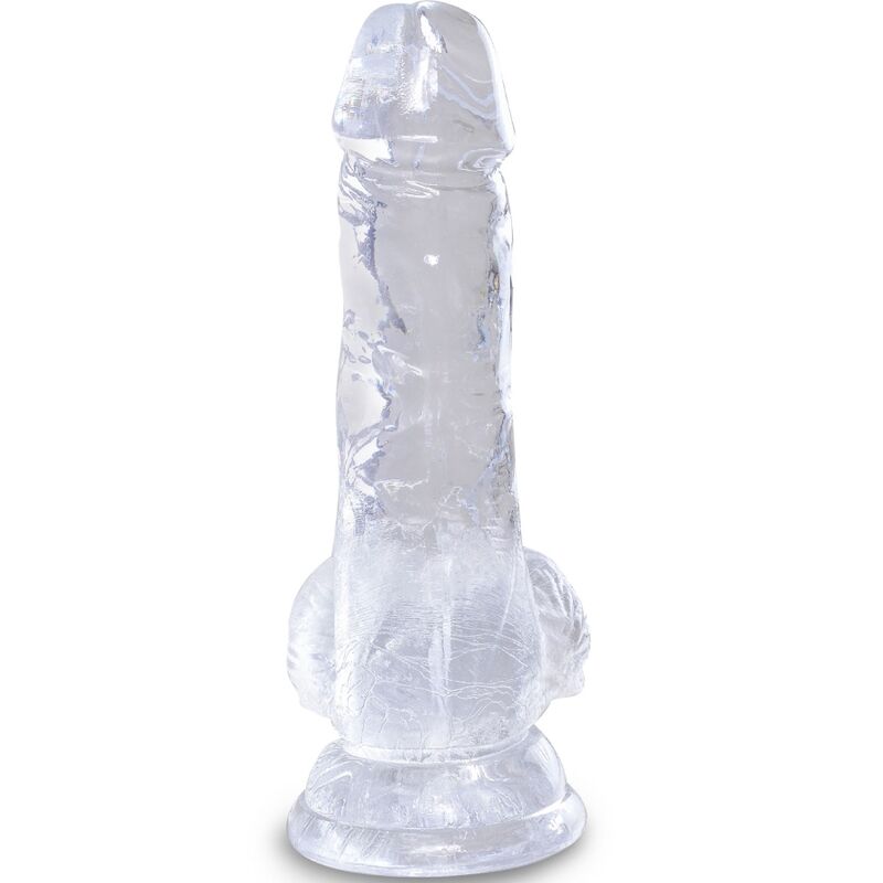 KING COCK - CLEAR REALISTIC PENIS WITH BALLS 10.1 CM TRANSPARENT 2 KING COCK - CLEAR REALISTIC PENIS WITH BALLS 10.1 CM TRANSPARENT - obrazek 2