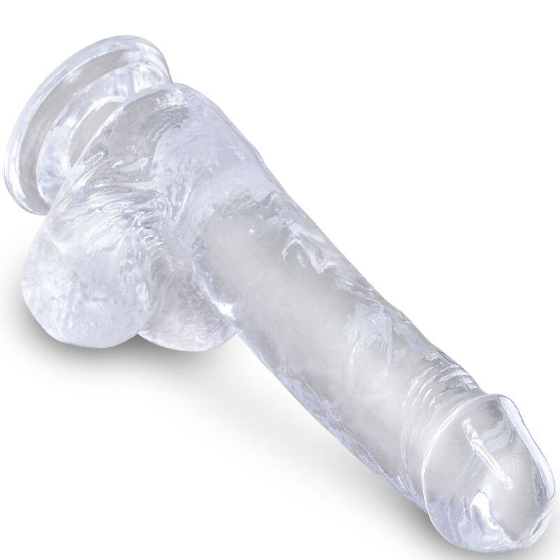 KING COCK - CLEAR REALISTIC PENIS WITH BALLS 13.5 CM TRANSPARENT 3 KING COCK - CLEAR REALISTIC PENIS WITH BALLS 13.5 CM TRANSPARENT - obrazek 3