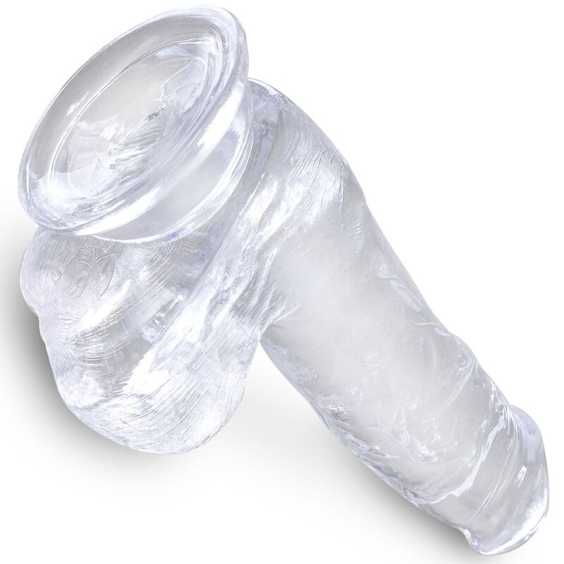 KING COCK - CLEAR REALISTIC PENIS WITH BALLS 13.5 CM TRANSPARENT 4 KING COCK - CLEAR REALISTIC PENIS WITH BALLS 13.5 CM TRANSPARENT - obrazek 4