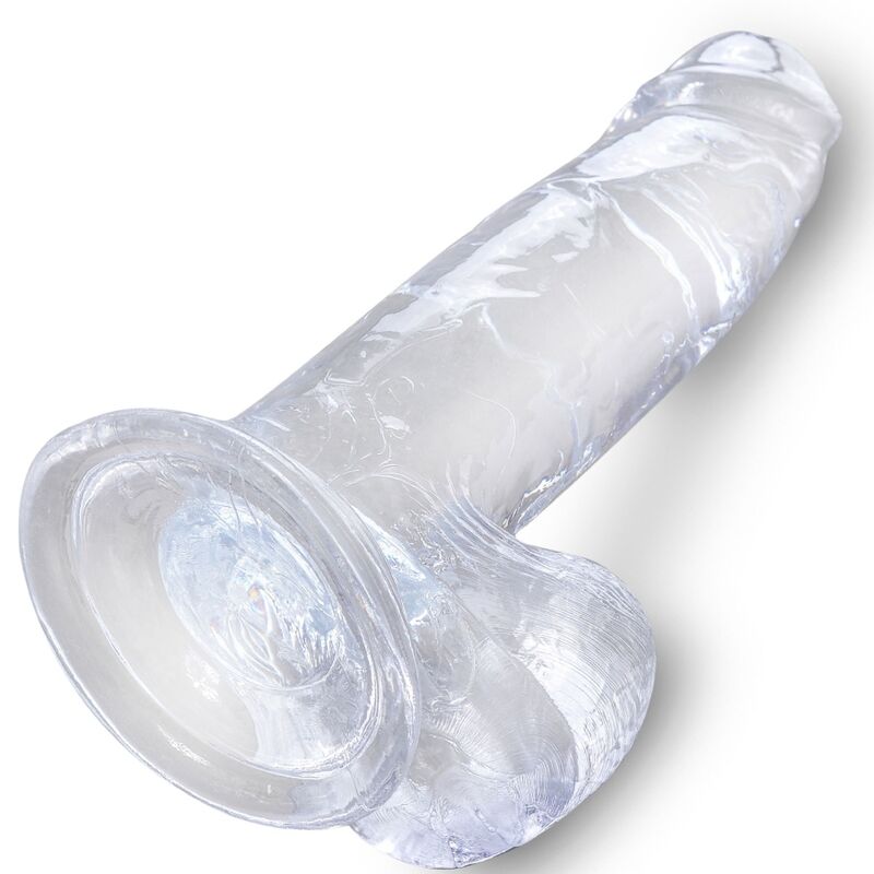 KING COCK - CLEAR REALISTIC PENIS WITH BALLS 15.2 CM TRANSPARENT 4 KING COCK - CLEAR REALISTIC PENIS WITH BALLS 15.2 CM TRANSPARENT - obrazek 4