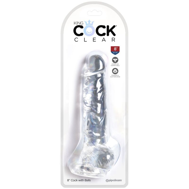 KING COCK - CLEAR REALISTIC PENIS WITH BALLS 16.5 CM TRANSPARENT 5 KING COCK - CLEAR REALISTIC PENIS WITH BALLS 16.5 CM TRANSPARENT - obrazek 5