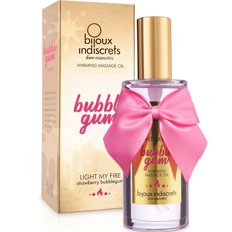 BIJOUX - INDISCRETS LIGHT MY FIRE MASSAGE OIL HEAT EFFECT GUM FLAVOR 2 BIJOUX - INDISCRETS LIGHT MY FIRE MASSAGE OIL HEAT EFFECT GUM FLAVOR - obrazek 2