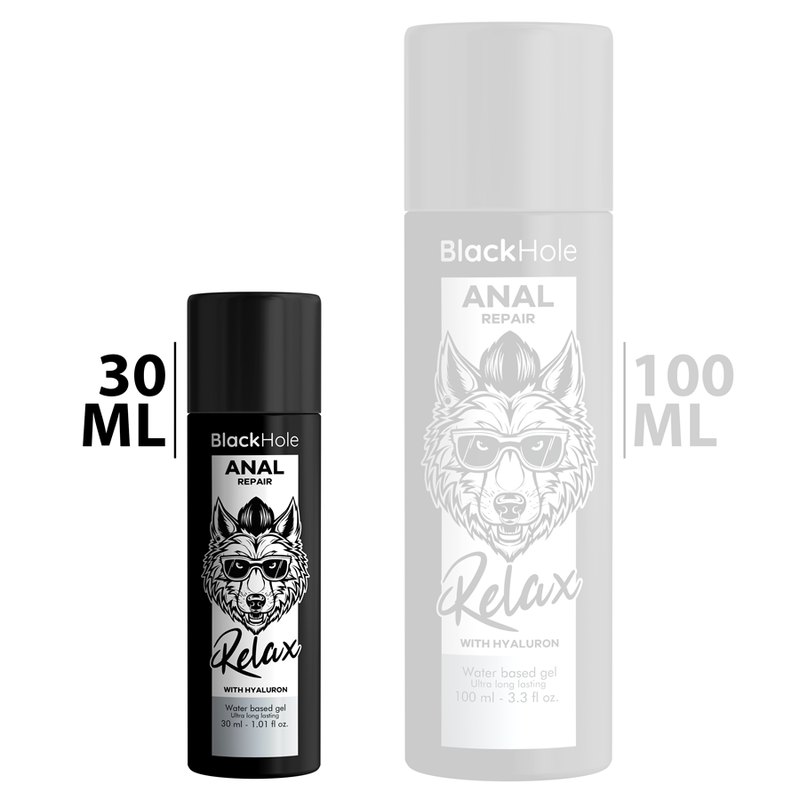 BLACK HOLE - ANAL REPAIR WATER BASED RELAX WITH HYALURON 30 ML 2 BLACK HOLE - ANAL REPAIR WATER BASED RELAX WITH HYALURON 30 ML - obrazek 2