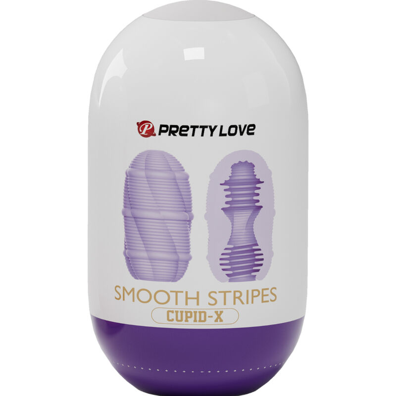 PRETTY LOVE - SMOOTH STRIPES CUPID MASTURBATOR EGG 5 PRETTY LOVE - SMOOTH STRIPES CUPID MASTURBATOR EGG - obrazek 5