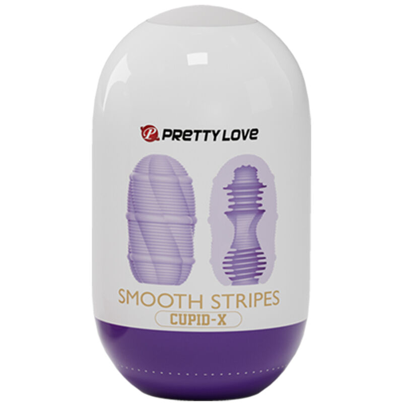 PRETTY LOVE - SMOOTH STRIPES CUPID MASTURBATOR EGG 3 PRETTY LOVE - SMOOTH STRIPES CUPID MASTURBATOR EGG - obrazek 3