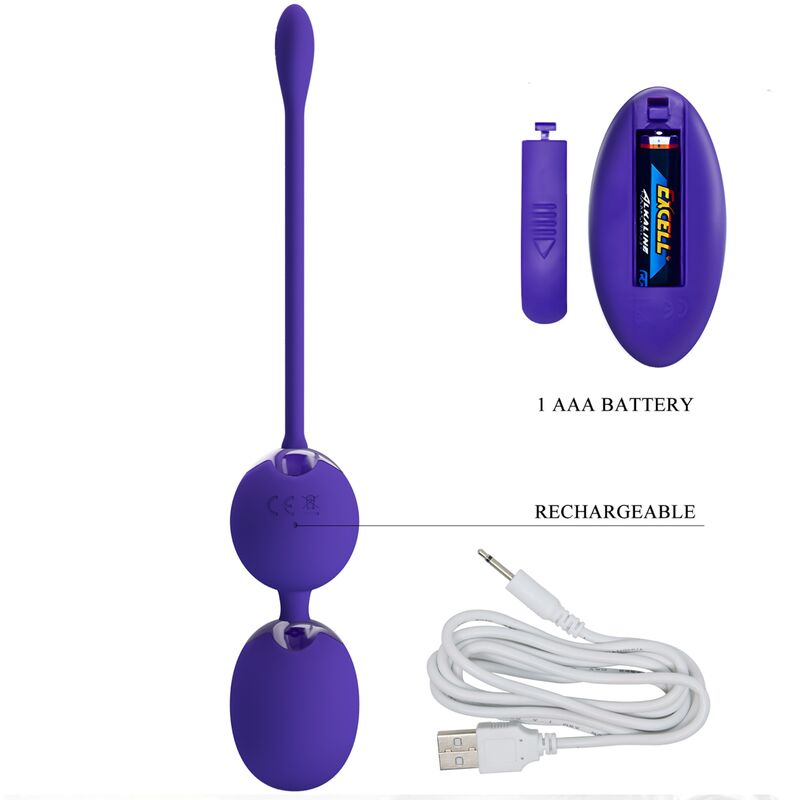 PRETTY LOVE - WILLIE YOUTH REMOTE CONTROL BALLS VIOLET VIBRATION 5 PRETTY LOVE - WILLIE YOUTH REMOTE CONTROL BALLS VIOLET VIBRATION - obrazek 5