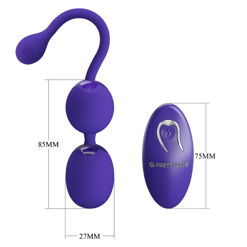 PRETTY LOVE - WILLIE YOUTH REMOTE CONTROL BALLS VIOLET VIBRATION 4 PRETTY LOVE - WILLIE YOUTH REMOTE CONTROL BALLS VIOLET VIBRATION - obrazek 4