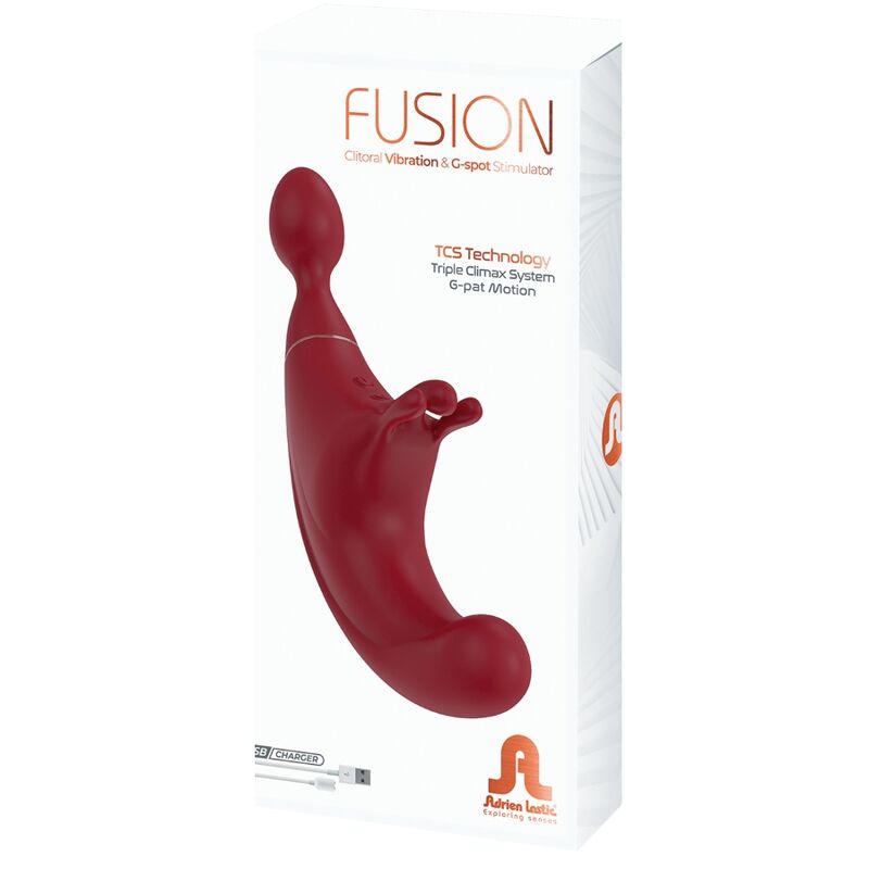 ADRIEN LASTIC - FUSION TRIPLE CLITORIS STIMULATOR G-SPOT RED 3 ADRIEN LASTIC - FUSION TRIPLE CLITORIS STIMULATOR G-SPOT RED - obrazek 3