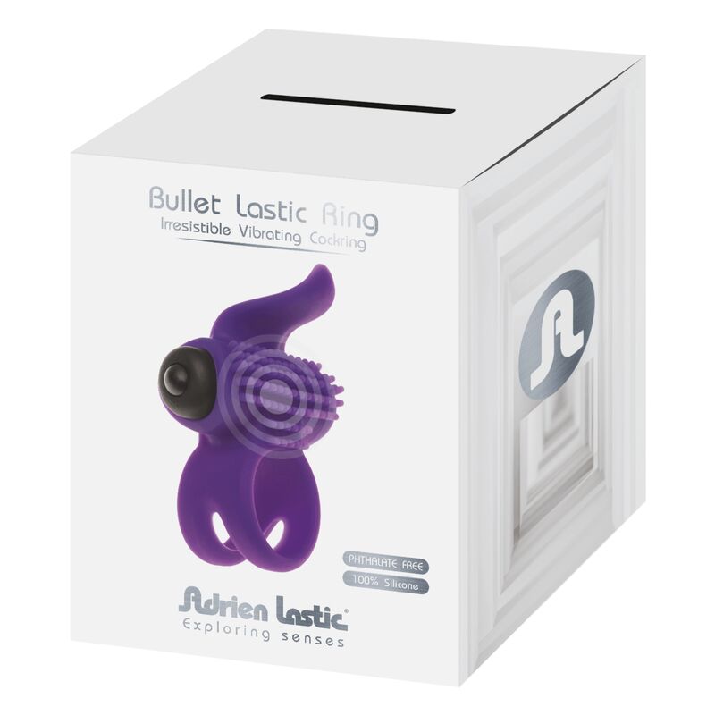 ADRIEN LASTIC - BULLET LASTIC VIOLET VIBRATOR RING 4 ADRIEN LASTIC - BULLET LASTIC VIOLET VIBRATOR RING - obrazek 4