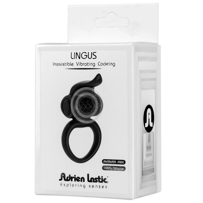 ADRIEN LASTIC - LINGUS BLACK VIBRATOR RING 3 ADRIEN LASTIC - LINGUS BLACK VIBRATOR RING - obrazek 3