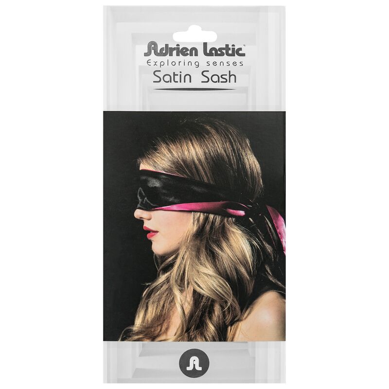 ADRIEN LASTIC - REVERSIBLE SATIN PINK/BLACK BANDAGE 2 ADRIEN LASTIC - REVERSIBLE SATIN PINK/BLACK BANDAGE - obrazek 2