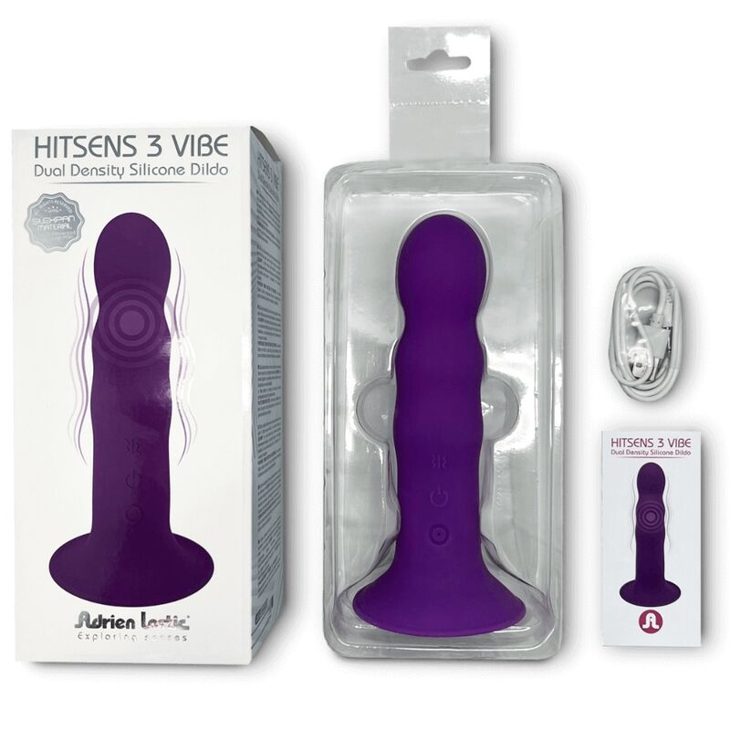 ADRIEN LASTIC - HITSENS VIBE 3 SILICONE DILDO VIOLET 4 ADRIEN LASTIC - HITSENS VIBE 3 SILICONE DILDO VIOLET - obrazek 4