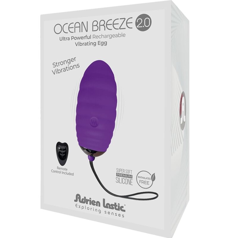 ADRIEN LASTIC - OCEAN BREEZE 2.0 RECHARGEABLE VIBRATING EGG REMOTE CONTROL VIOLET 4 ADRIEN LASTIC - OCEAN BREEZE 2.0 RECHARGEABLE VIBRATING EGG REMOTE CONTROL VIOLET - obrazek 4