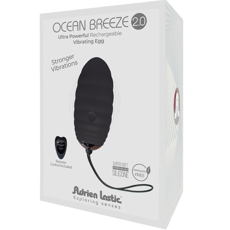 ADRIEN LASTIC - OCEAN BREEZE 2.0 RECHARGEABLE VIBRATING EGG REMOTE CONTROL BLACK 4 ADRIEN LASTIC - OCEAN BREEZE 2.0 RECHARGEABLE VIBRATING EGG REMOTE CONTROL BLACK - obrazek 4