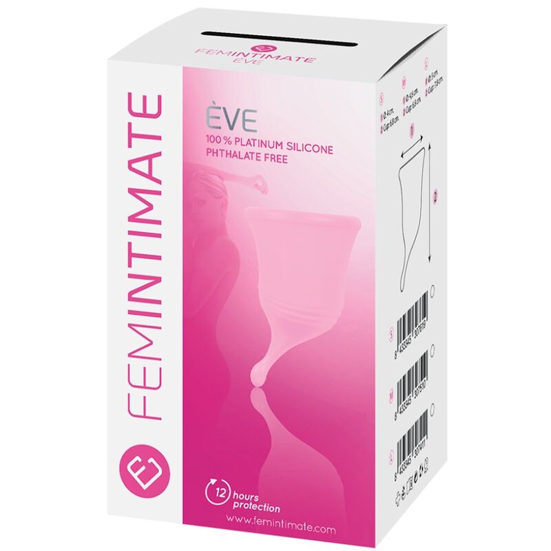 FEMINTIMATE - EVE NEW SILICONE MENSTRUAL CUP - SIZE L 2 FEMINTIMATE - EVE NEW SILICONE MENSTRUAL CUP - SIZE L - obrazek 2
