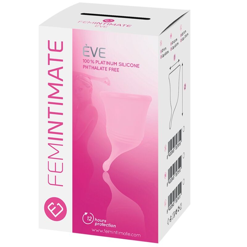 FEMINTIMATE - EVE NEW SILICONE MENSTRUAL CUP - SIZE M 3 FEMINTIMATE - EVE NEW SILICONE MENSTRUAL CUP - SIZE M - obrazek 3
