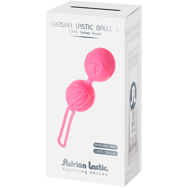 ADRIEN LASTIC - GEISHA LASTIC SILICONE BALLS SIZE S PINK 2 ADRIEN LASTIC - GEISHA LASTIC SILICONE BALLS SIZE S PINK - obrazek 2