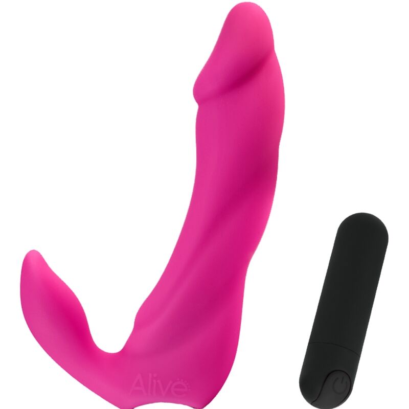 ALIVE - BIFUN PRO VIBRATOR DILDO PINK 14.9 CM 2 ALIVE - BIFUN PRO VIBRATOR DILDO PINK 14.9 CM - obrazek 2