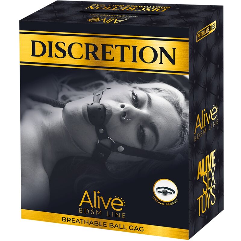 ALIVE - DISCRETION BREATHABLE GAG BLACK 3 ALIVE - DISCRETION BREATHABLE GAG BLACK - obrazek 3