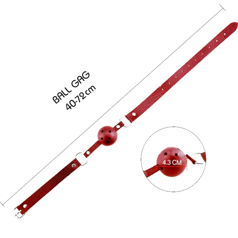 ALIVE - DISCRETION BREATHABLE GAG RED 2 ALIVE - DISCRETION BREATHABLE GAG RED - obrazek 2